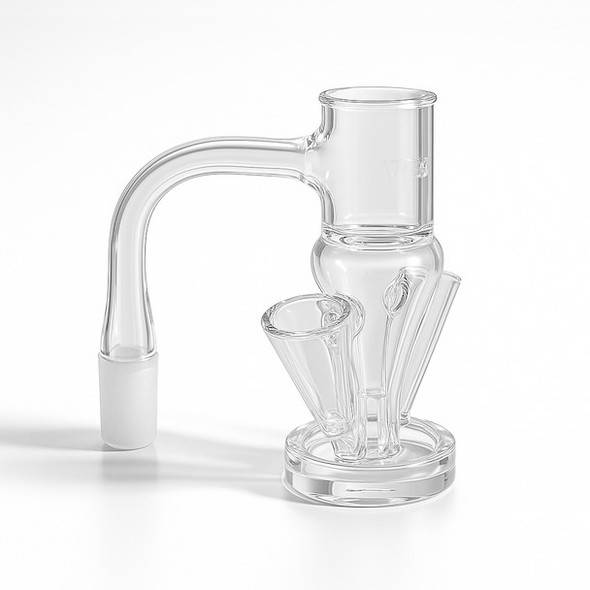 Terp Slider Hourglass Quartz Banger: 14mm Male 90 Degree with 2 Slides