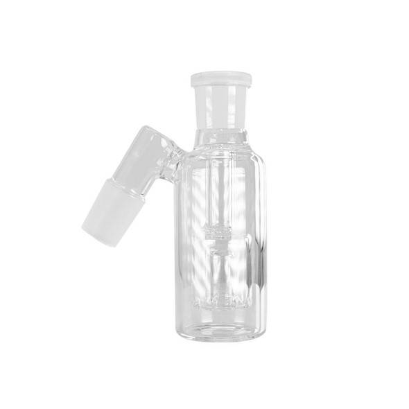 VapeBrat Ash Catcher with Box Perc 45 Degree Angle 14mm Male - Clear 