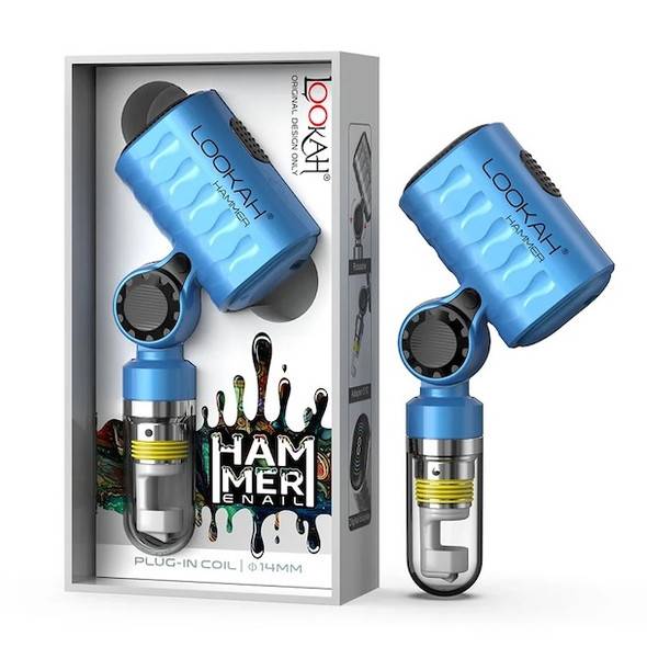 lookah hammer blue mini portable enail banger