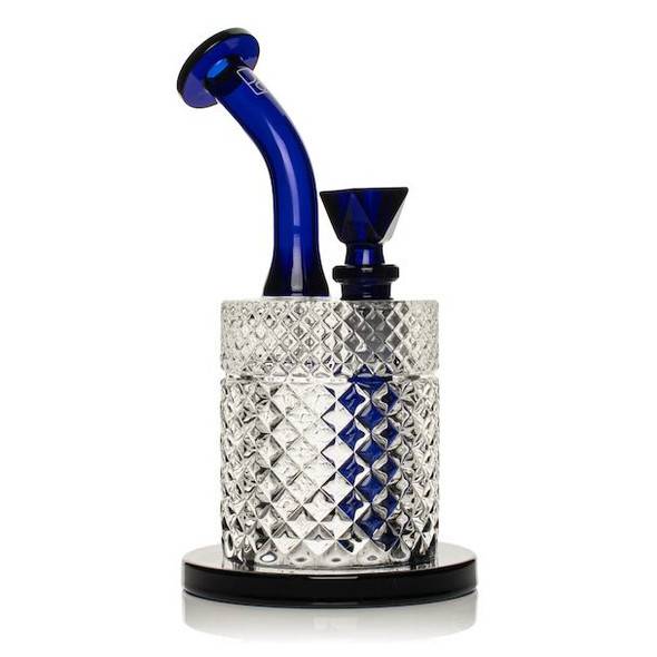 Jane West Twenties Collection Bong Dab Rig: Cobalt