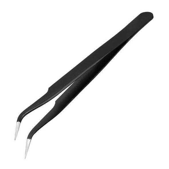 Terp Pearl Tweezers with Precision Tip: Black