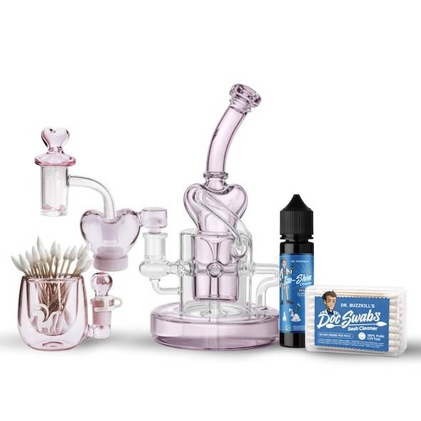 Preppy Heart Dab Rig Kit: Self Love Self Care Series