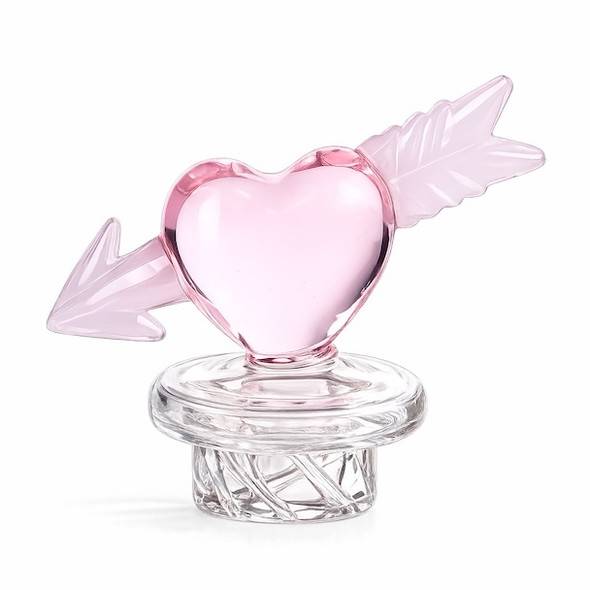 Cupid Heart Carb Cap: Pink Spinner Cap for Banger