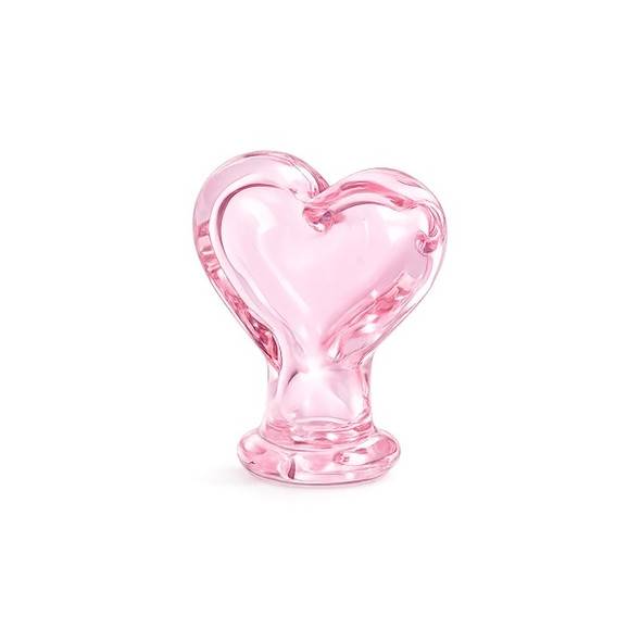 Puffco Pivot Top: Heart Pink Glass Mouthpiece - Valentines Day