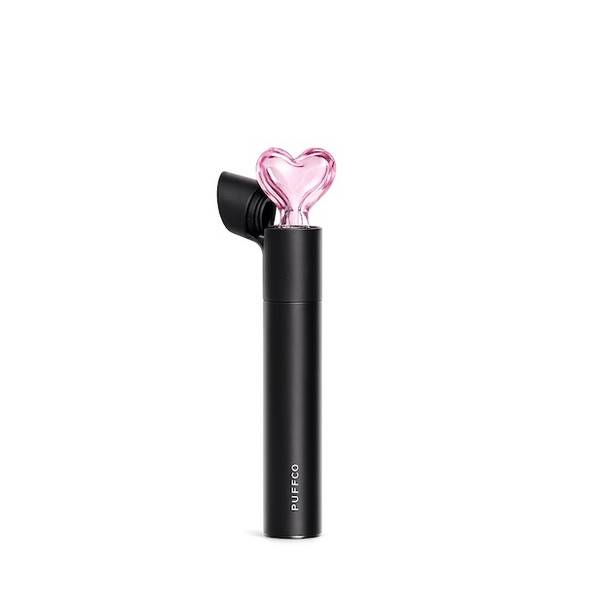 Puffco Pivot Top: Heart Pink Glass Mouthpiece - Valentines Day