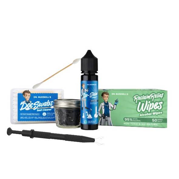 Terp Pearl, Pillar, Marble Cap Cleaning Kit with Mini Dunk Tank: Dr Buzzkill