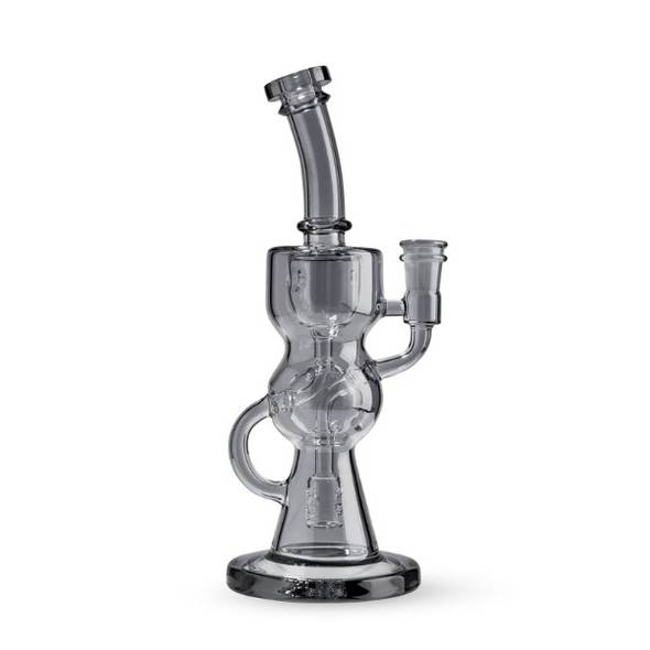 9" Smoke FTK Recycler Glass Dab Rig