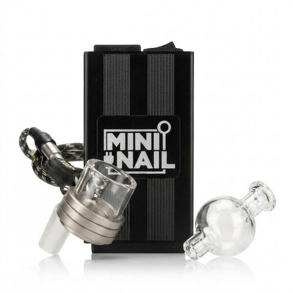 MiniNail XL Enail Dab Kit 30mm Quartz Enail - Black