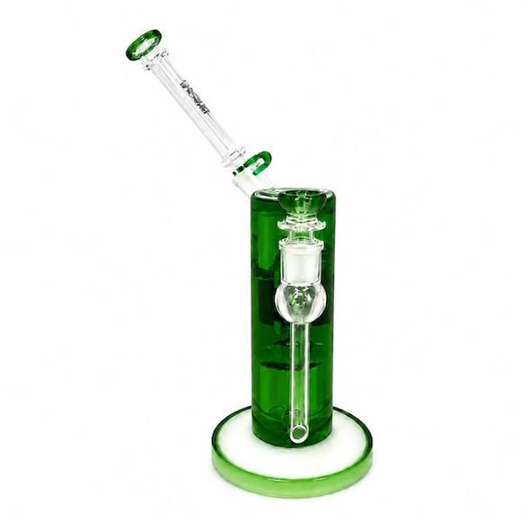8" Straight Base Glycerin Dab Rig - Green