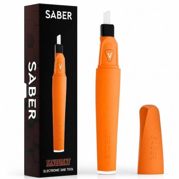 Focus V Saber: Electric Dabber Tool - Tangerine Orange
