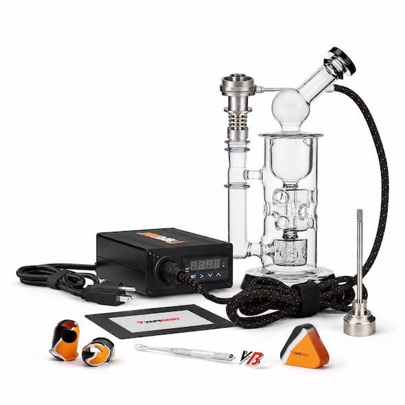 Titanium Medium Dish Enail Kit: 25mm Titanium Dab Nail - VapeBrat