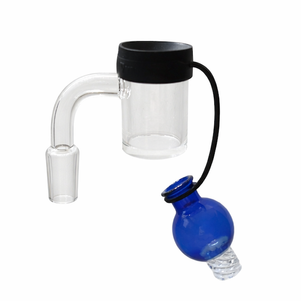 Silicone Carb Cap Tether: Black - VapeBrat