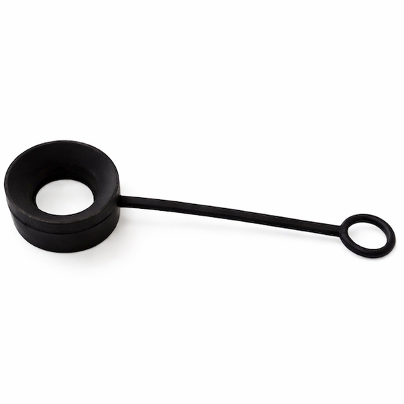Silicone Carb Cap Tether: Black - VapeBrat