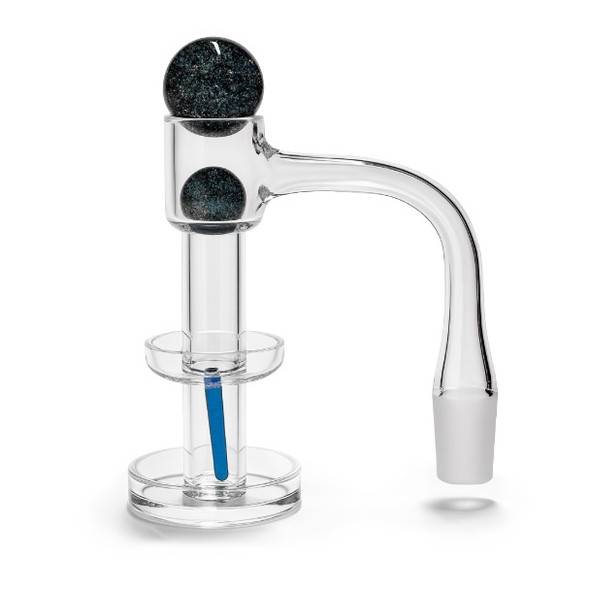 Double Dish Terp Slurper Banger: Full Weld 14mm Male 90 Degree