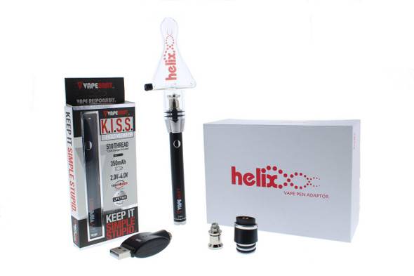  Grav Helix Globe X VapeBrat K.I.S.S Pen Wax Concentrate Kit - Black 