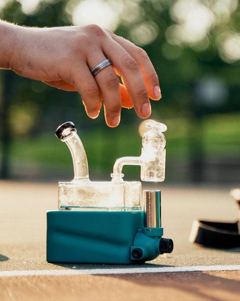 StacheProducts RIO Portable Dab Rig: Matte Teal by Stache Products 