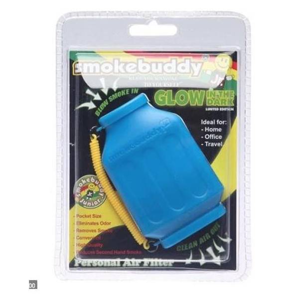 SmokeBuddy Jr Personal Smoke Air Filter Glow in the Dark - Blue 