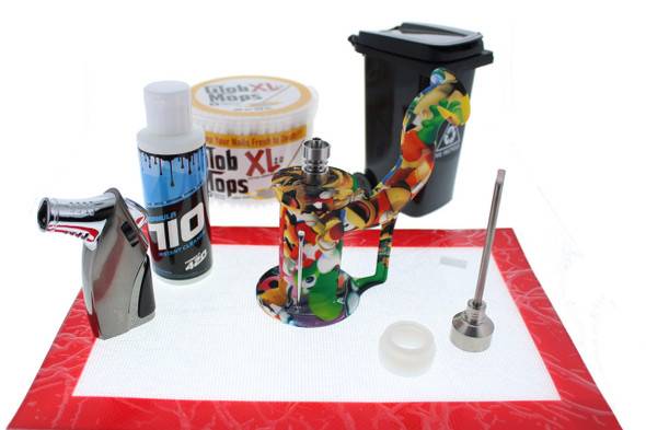  Silicone Dab Rig Waterpipe Full Dabbing Kit 