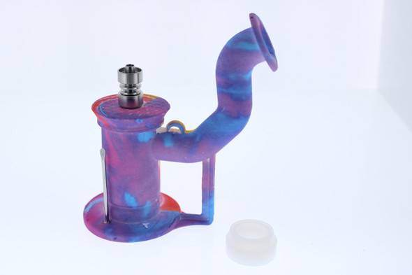 Relegated Renegades Silicone Dab Rig Waterpipe Kit - Tie Dye 