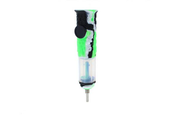  Large Bee Design Silicone Nectar Collector Lime Green 