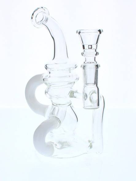 Topoo White Recycler Water Pipe 