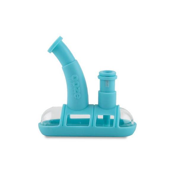  Ooze Steamboat Silicone Glass Rig and Water Pipe - Teal 