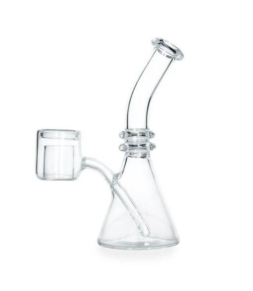 Piranha 5" Piranha Quartz Beaker with Attached Thermal Banger Nail 