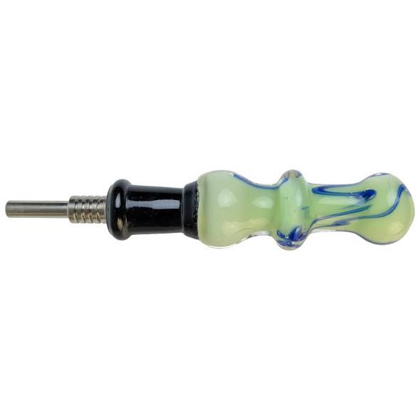  3.5" Slyme 1 Ring Color Splash Nectar Pipe with 10M Titanium Tip 