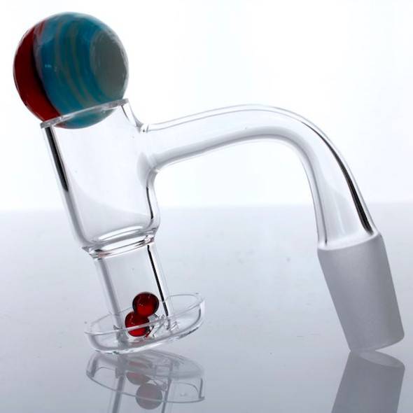 Terp Slurper 14mm Male 90 Degree Banger Kit with Terp Pearls & Mable Cap