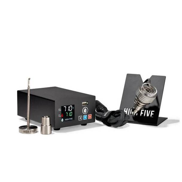  High Five Vape - LCD E-Nail Quartz and Titanium Hybrid Nail Dab Kit 