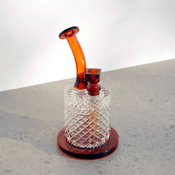 Jane West Bong Dab Rig: Amber Twenties Collection