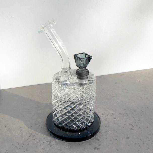 Jane West Twenties Collection Bong Dab Rig: Smoke