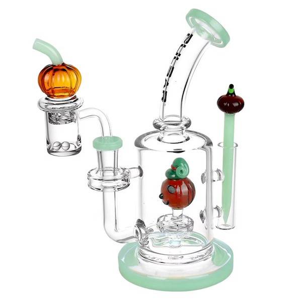 Halloween Dab Rig Kit: Pumpkin Patch with Spinner Cap, Banger, and Dab Tool