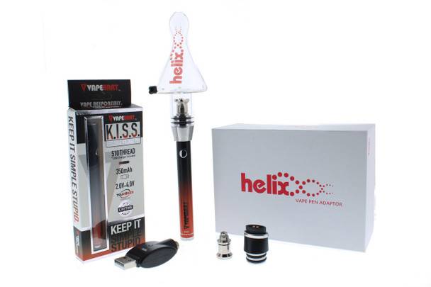  Grav Helix Globe X VapeBrat K.I.S.S Pen Wax Concentrate Kit - Gradient 